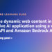 Combine dynamic net content material in your generative AI utility utilizing an online search API and Amazon Bedrock Brokers